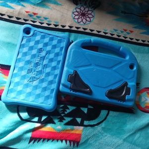 Amazon FreeTime Foam Bumper Blue Tablet CASE Clean 8” INCH Kindle Fire 2 Pack